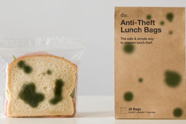 Anti-theft lunch bag by the. design